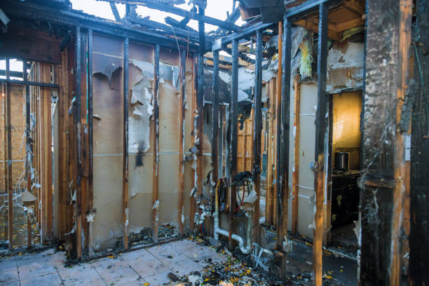 Professional Fire Damage Removal technician working in McDonald, OH